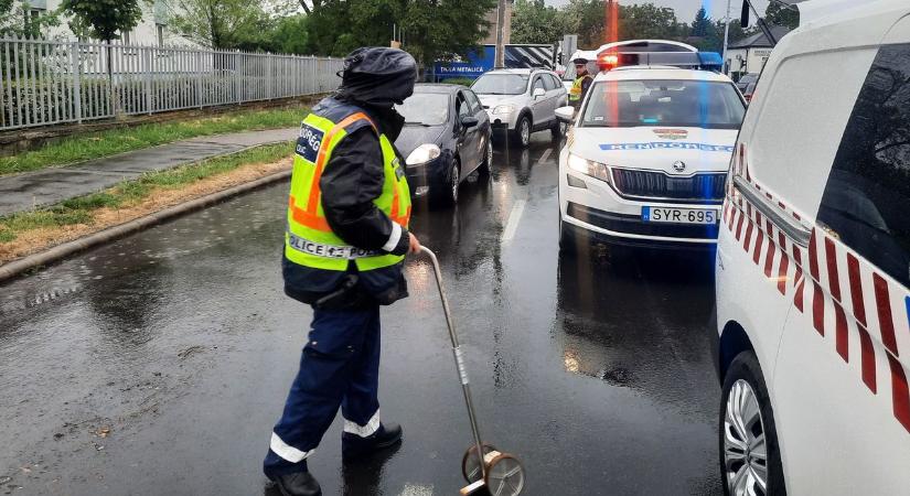 Gyalogost gázoltak el Nyíregyházán, súlyos sérülésekkel szállították kórházba (fotók)