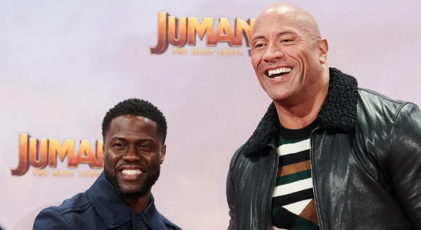 Kínos: Kevin Hartot a sárga földig alázta Dwayne Johnson, még a feleségével is kikezdett!