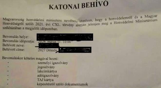 Hamis katonai behívót kaptak többen is