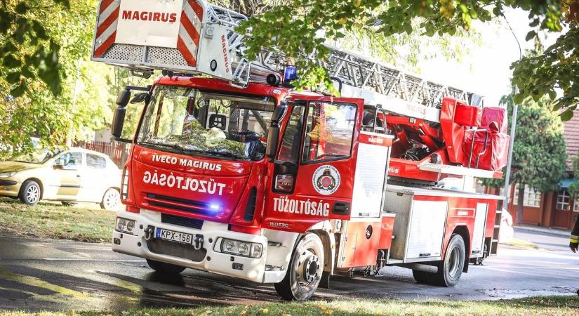 Tűz ütött ki Gyódon: a tetőszerkezet is égett, robbanásveszély fenyegetett