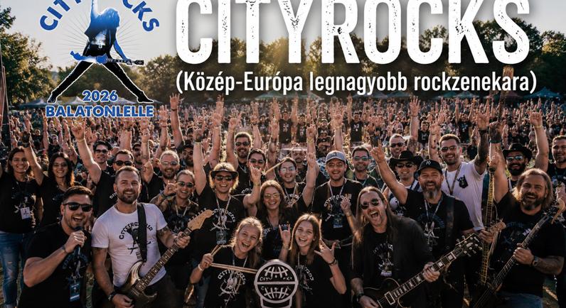 Balatonon jubilál a CityRocks, Közép-Európa legnagyobb rockzenekara