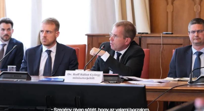 Tuzson Bence végig bekiabált, és primitív stílusban minősítette Ruff Bálintot a miniszteri meghallgatáson