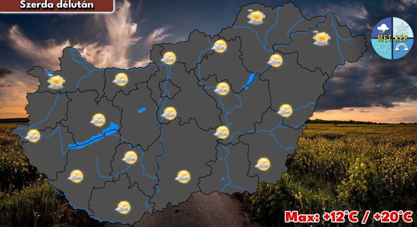 Szerdán is marad a hűvös, szeles idő