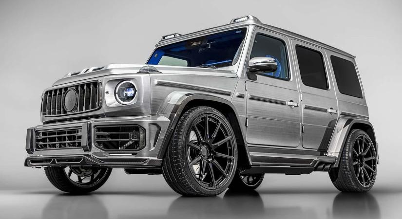 „Szálcsiszolt fém” fényezéssel egészen extrém ez a Mercedes G-osztály