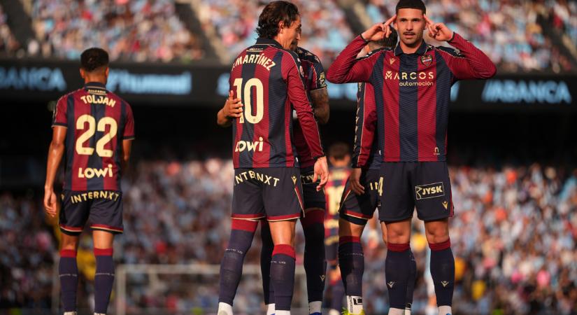 La Liga: kétszer is hátrányba került, mégis nyert a Celta otthonában a Levante! – videóval