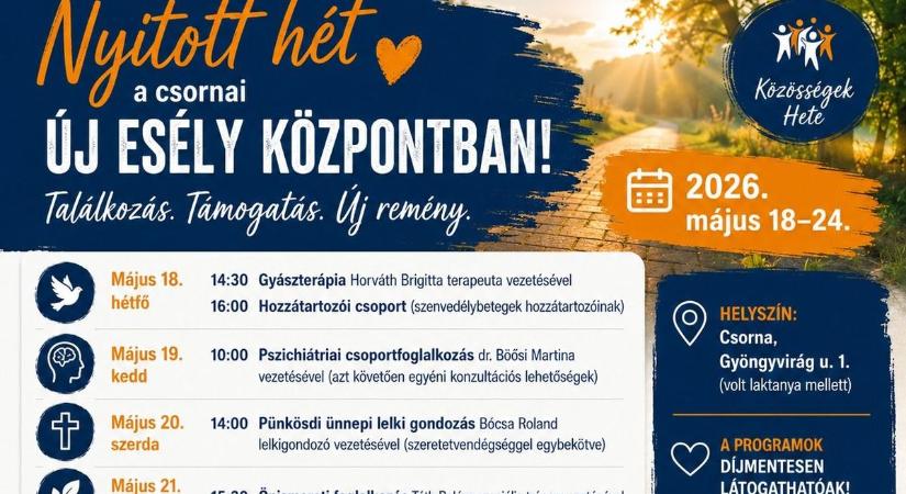 Nyitott hét a csornai Új Esély Központban