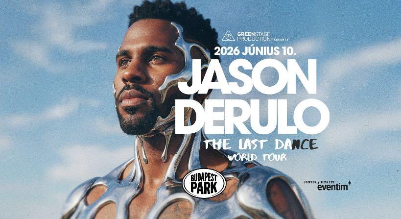 Jason Derulo koncertet ad 2026 júniusában a Budapest Parkban