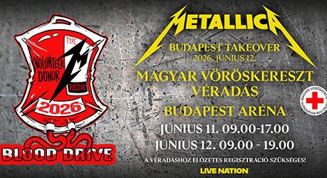A Metallica összefogott a Vöröskereszttel, hogy életeket mentsen