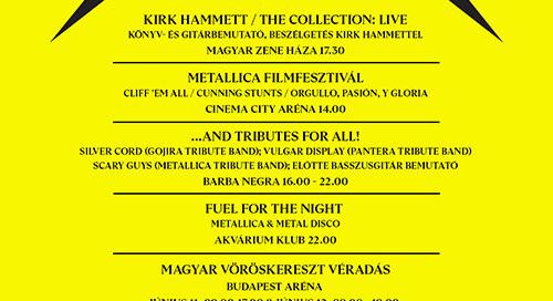 Három napig minden a Metallicáról fog szólni - itt a Metallica Budapest Takeover programja
