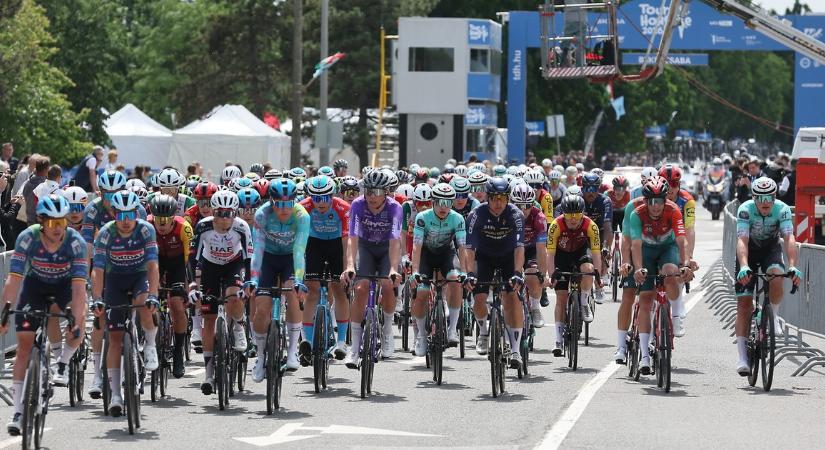 Hatalmas tömegbukással indult a Tour de Hongrie – videó