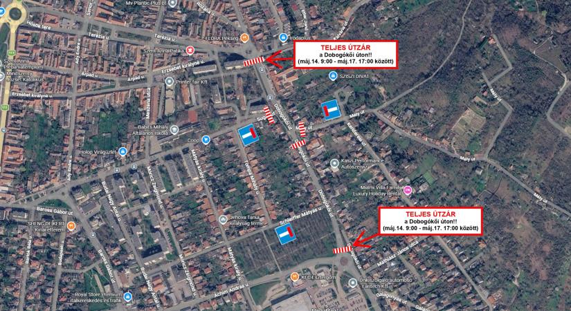 Ideiglenesen lezárják a Dobogókői út egy szakaszát Esztergomban