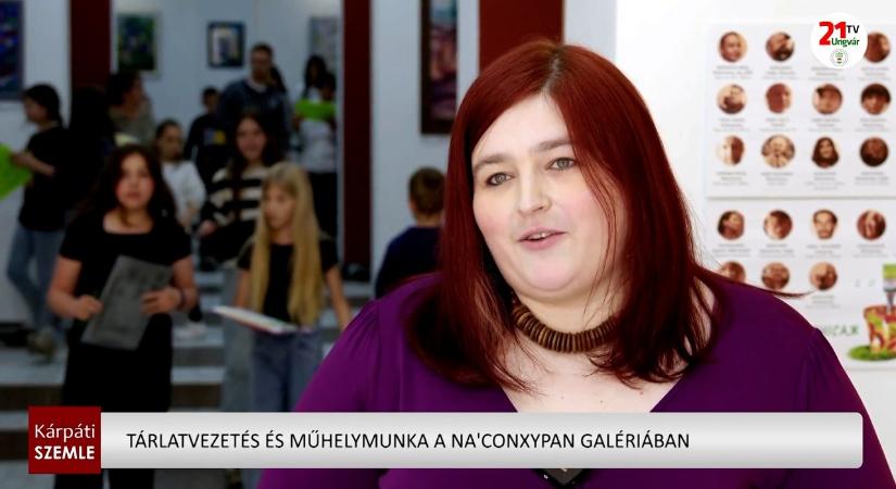 Tárlatvezetés és műhelymunka a Na#039;Conxypan Galériában (videó)