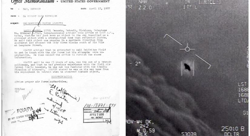 Megnyitották az eddig eltitkolt UFO aktákat, elképesztő felvételek kerültek ki - Videó