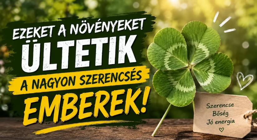 Ezeket a növényeket ültetik a kertjükbe a nagyon szerencsés emberek!