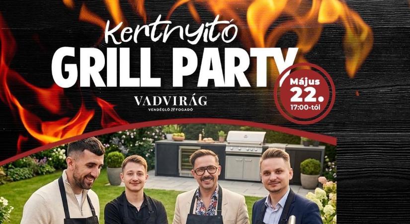 Kertnyitó Grill Party lesz május 22-én a Vadvirág Vendéglő és Fogadóban