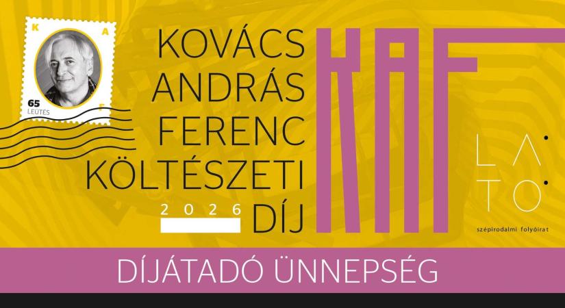Idén is átadják a Kovács András Ferenc Költészeti Díjat