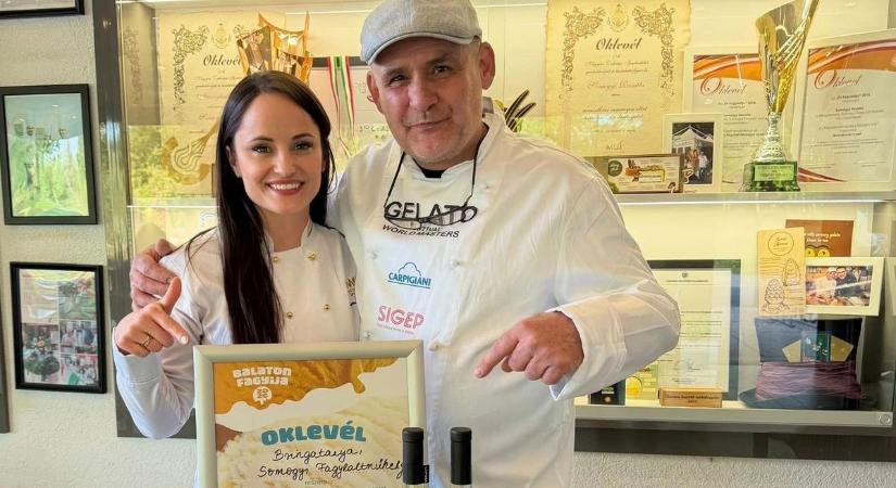 Megőrülnek érte a Balatonnál – egy bor ihlette ezt a különdíjas fagylaltot