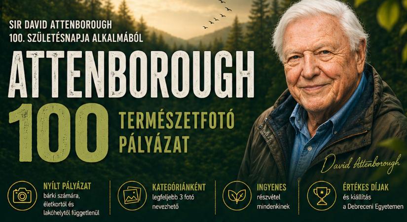 Attenborough 100: fotópályázatot hirdettek Debrecenben