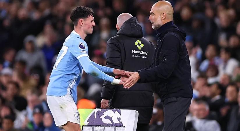 „Ezt csak a legjobbak tudják" – sokat kritizált középpályását dicsérte a Palace-meccs után Guardiola