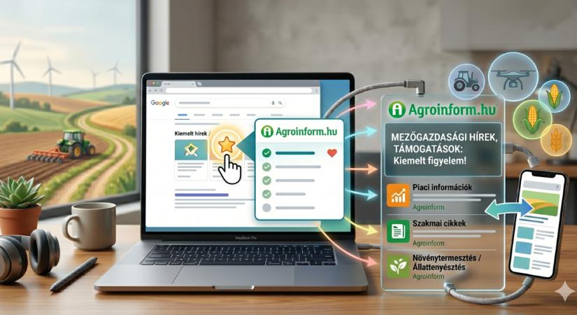 Megéri: állítsd be az Agroinformot a Google-ben, hogy könnyebben megtaláld híreinket