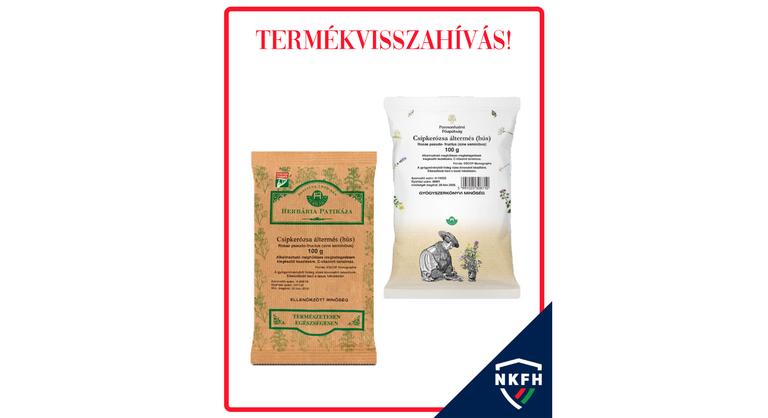 Nem engedélyezett vegyszer miatt visszahívják a Herbária csipkebogyó hús több tételét