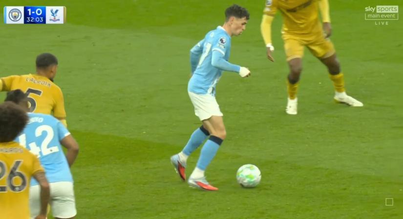 Úgy adott sarokkal gólpasszt a City futballistája, hogy oda sem nézett