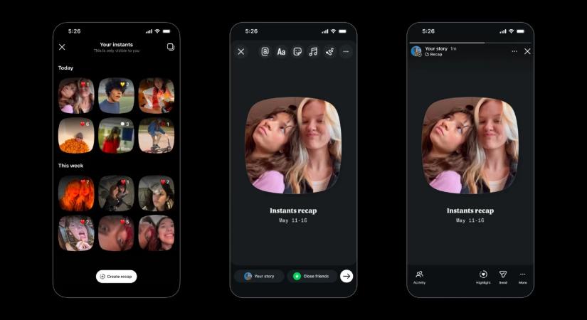 Megérkezett az Instants, a Meta BeReal-klónja