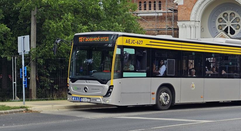 Terelőútvonalon egy debreceni buszjárat