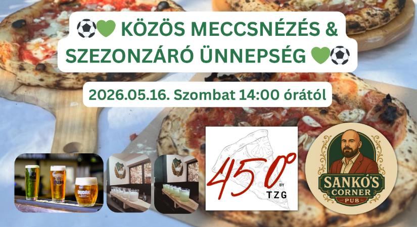 Közös meccsnézés & szezonzáró ünnepség