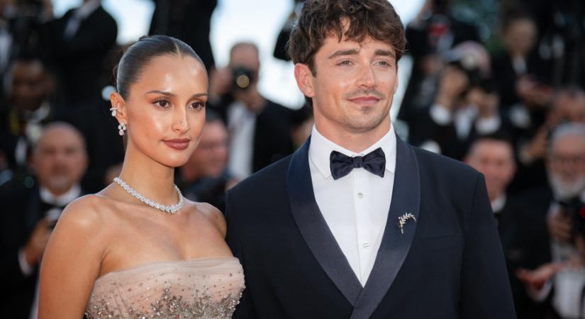 Charles Leclerc felesége, Alexandra ennél különlegesebb ruhát nem is választhatott volna a Cannes-i filmfesztiválra