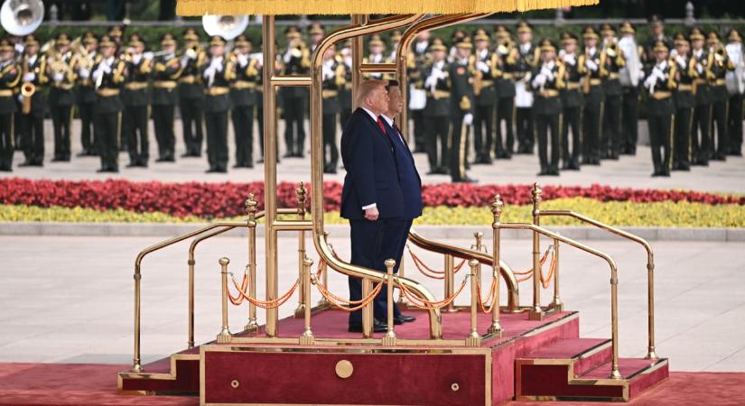 Így fogadták Donald Trumpot Pekingben – fotókon a történelmi csúcs