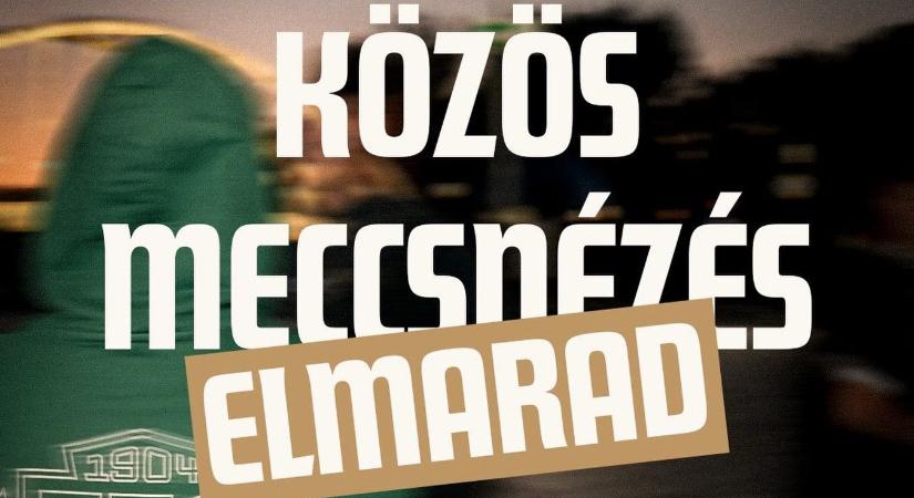 Elmarad a szombati közös meccsnézés a Dunakapu téren