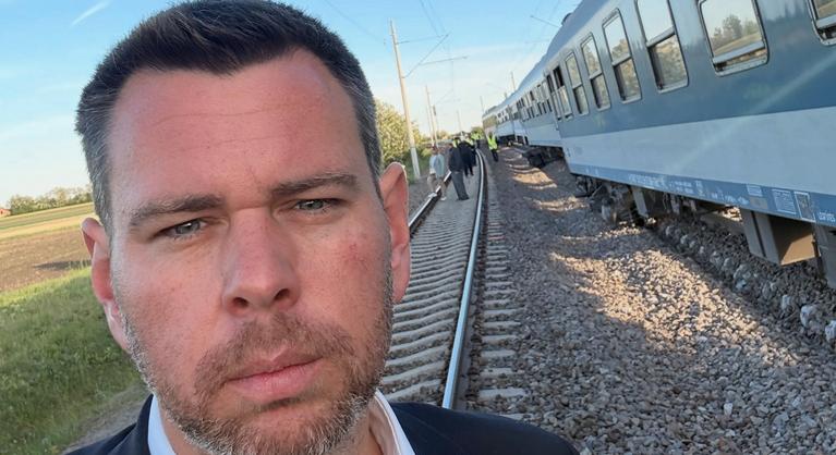 Vitézy Dávid közölte, hogy miért siklott ki az InterCity Gyoma közelében