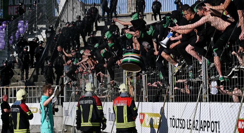 Súlyos büntetést kapott a Fradi a botrányos derbi miatt