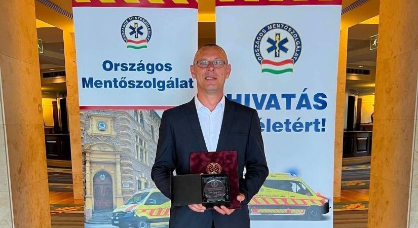 Rangos elismerést kapott a marcali mentőállomás vezetője