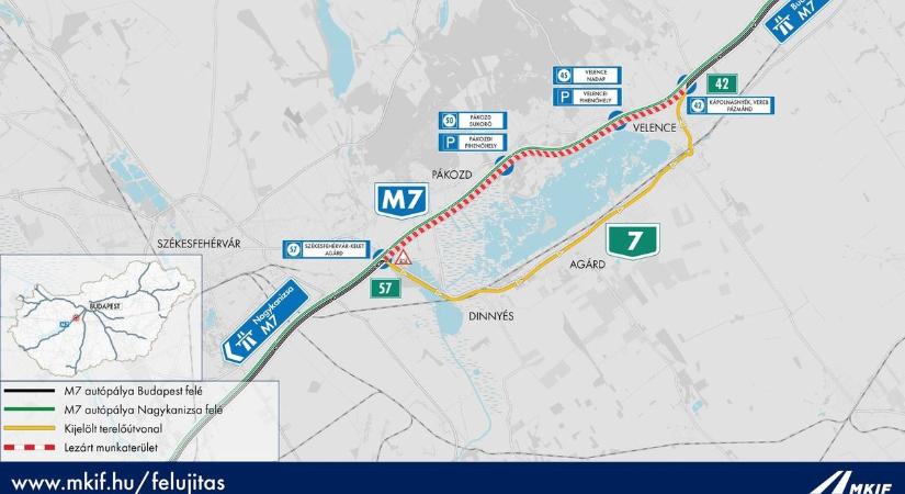 M7-es lezárás: Mutatjuk a túlélőmenüt Fehérvár és a Balaton felé! (térkép, galéria)