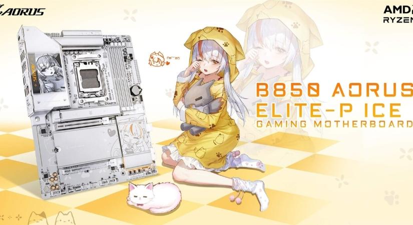Animejánykás Gigabyte deszka érkezik 3D V-cache-es Ryzenek alá