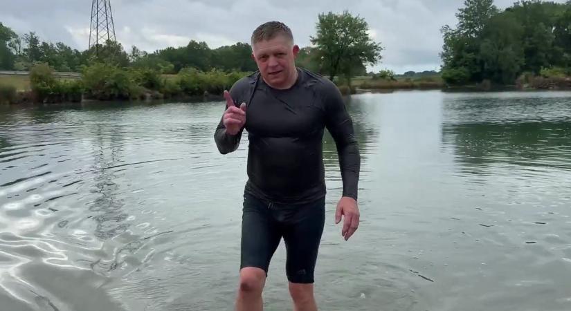 Aszfaton fekvőzve, kutyával úszva üzent a meglőtt Fico: „Ami nem öl meg, az megerősít”