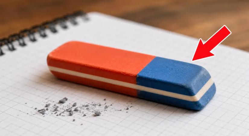 Kevesen tudják, miért van kék rész a radíron – nem, nem a tollat tudod vele kiradírozni