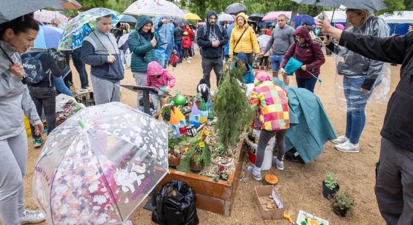 Mesés kiskertek: fantasztikus alkotásokat készítettek a gyerekek a Zichy-ligetben (galéria)