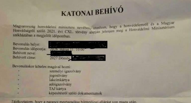 Hamis behívólevéllel akarta megviccelni a barátját, de rendőrségi eljárás lett belőle