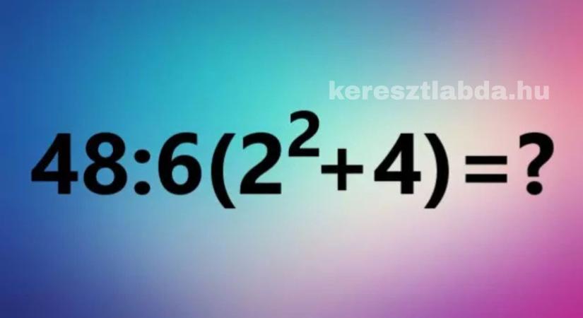 Napi matek feladat: Zárójel, hatvány, osztás – a végeredmény most is megosztja a netet