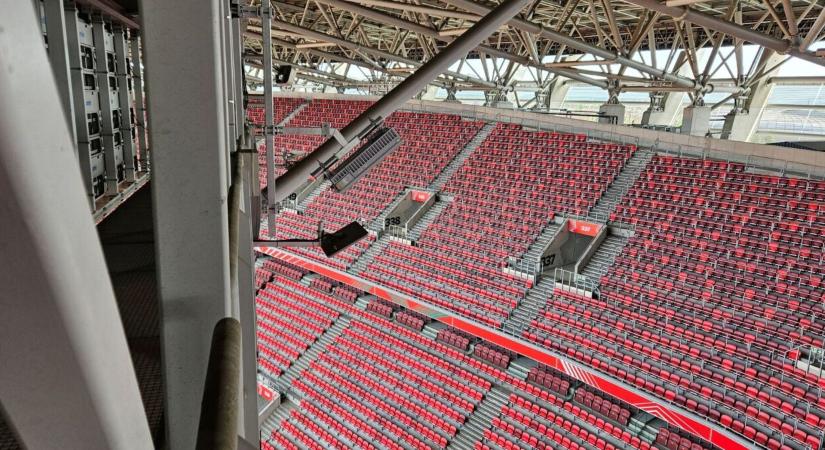 Olyan helyen jártunk a Puskás Arénában, ahová nem juthat be a nagyközönség