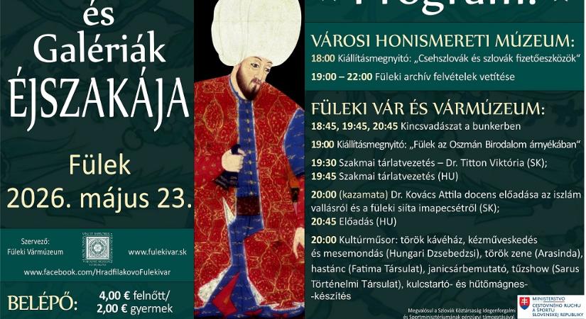 Füleken az idei Múzeumok és Galériák Éjszakája a török korszakot idézi fel