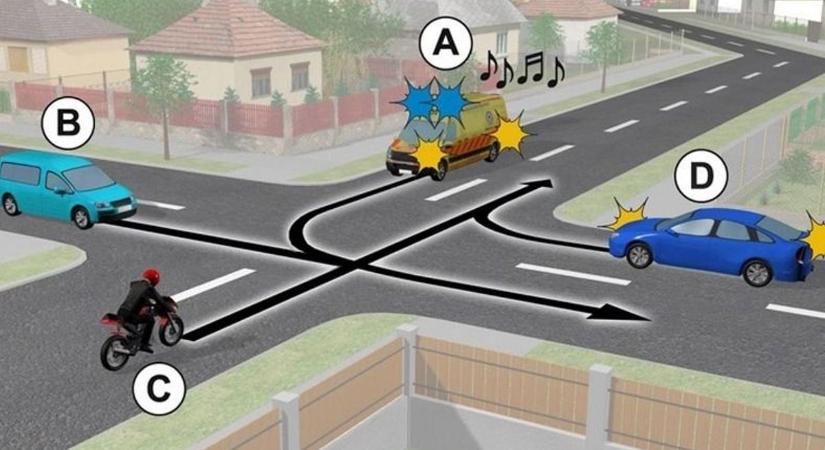 KRESZ-teszt: meg tudod mondani a helyes áthaladási sorrendet?