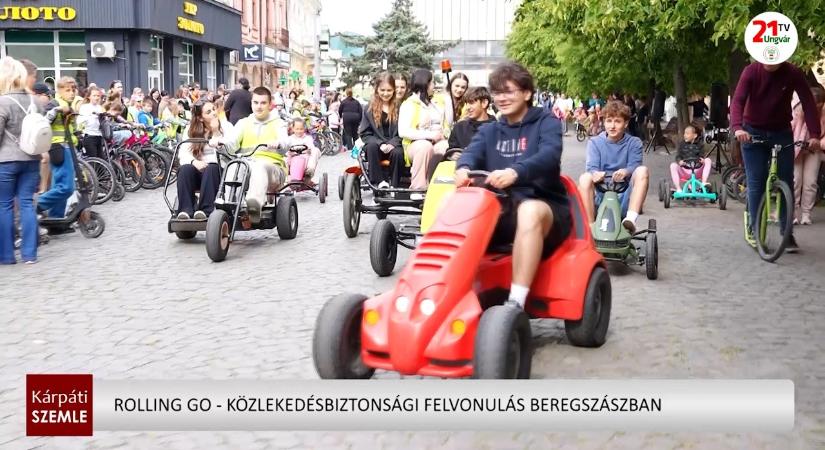 Rolling Go - közlekedésbiztonsági felvonulás Beregszászban (videó)