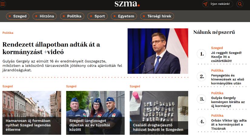 Úgy tűnik, bezár a fideszes SzegedMa portál