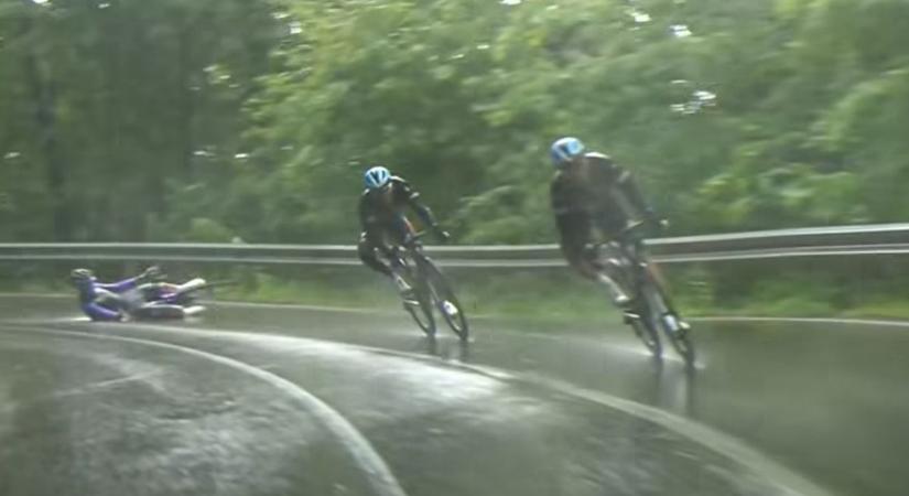Dráma a Mecsekben: óriási esések a Tour de Hongrie Pécs körüli szakaszán – VIDEÓK