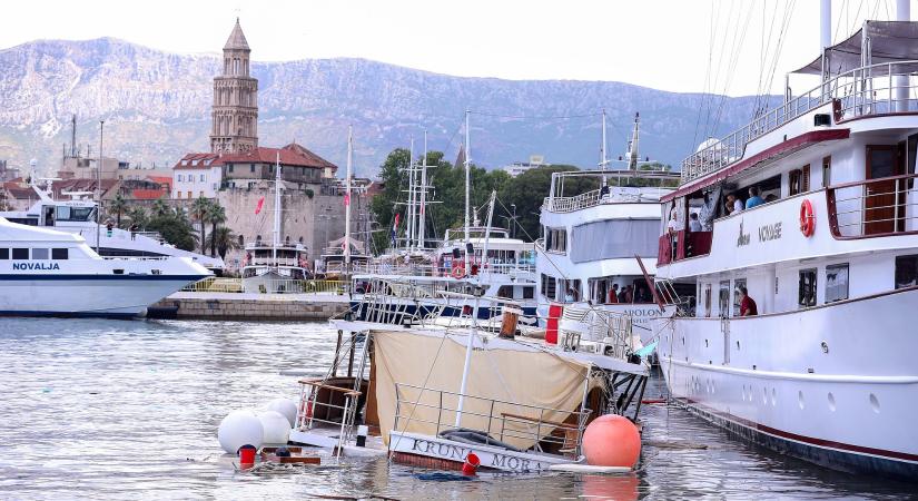 Lesodródott a kifutópályáról egy repülőgép Splitben