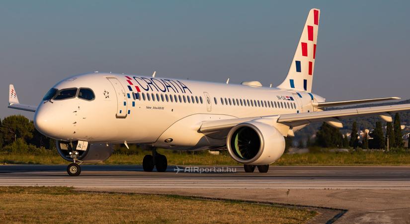 Kicsúszott a futópályáról a Croatia Airlines A220-asa Split repülőterén